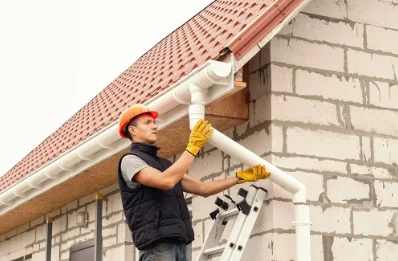Pose et remplacement de gouttières à Vailhan
